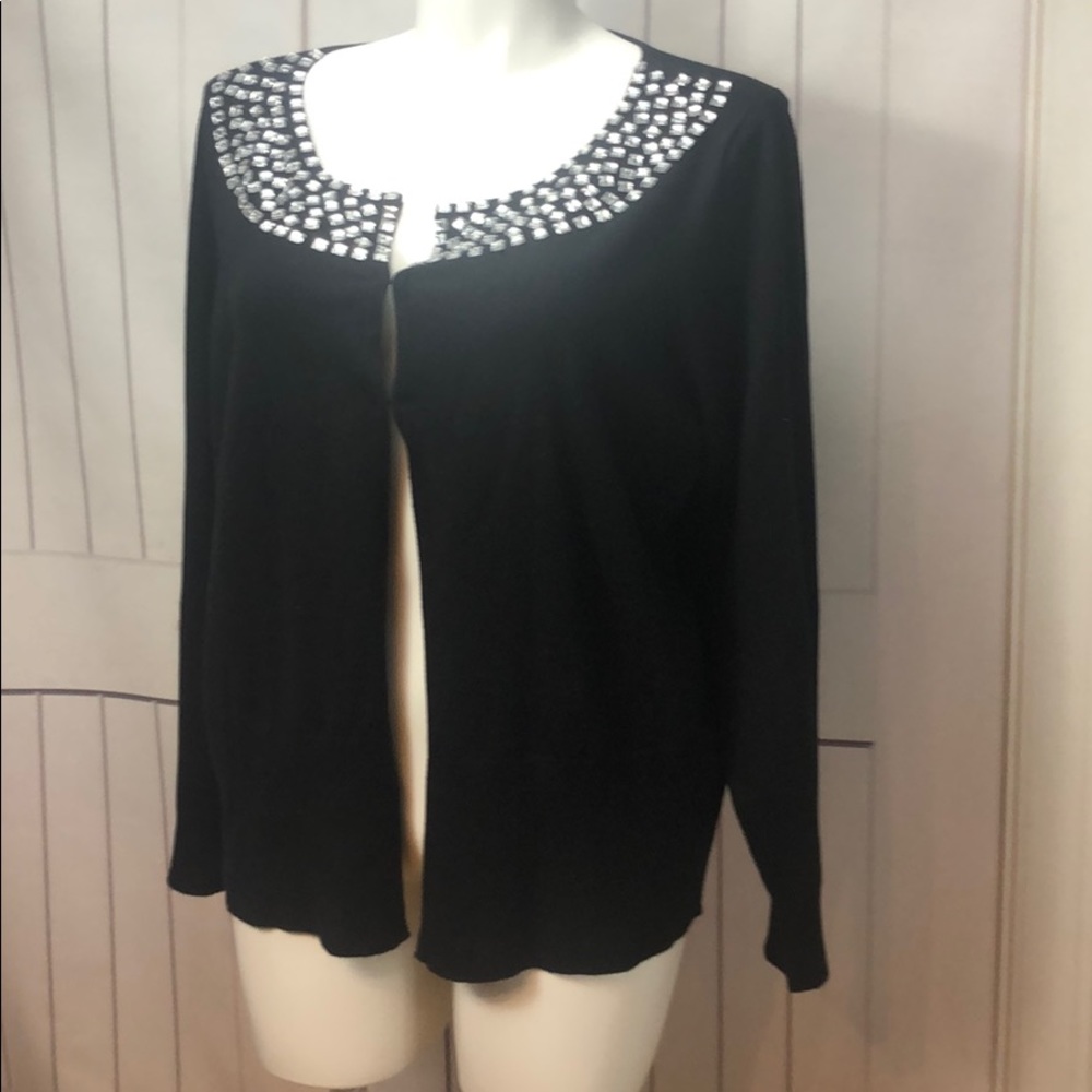 ⭐️LANE BRYANT BLACK SILVER GEM COVER PIECE 22/24
